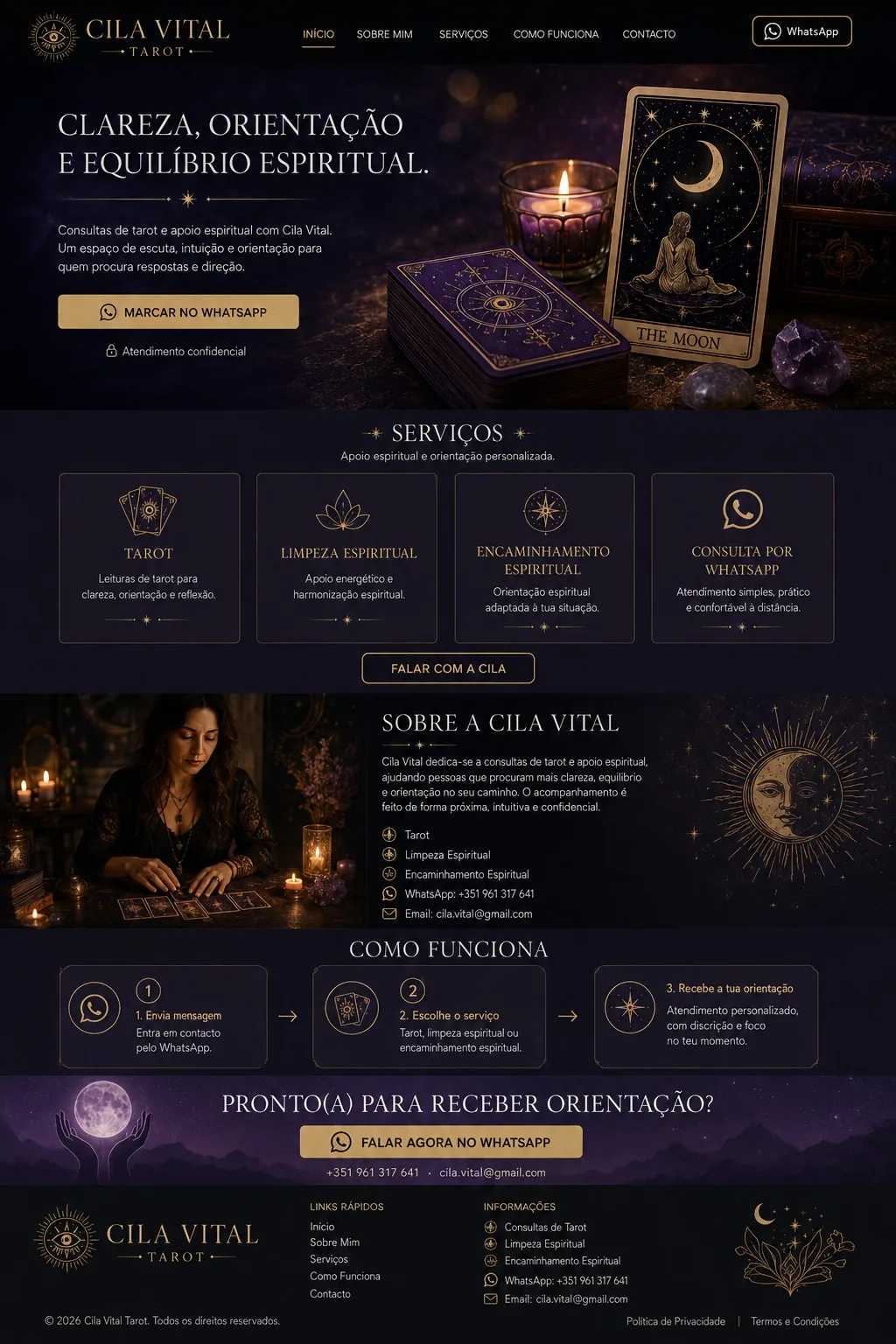 Website Cila Vital Tarot